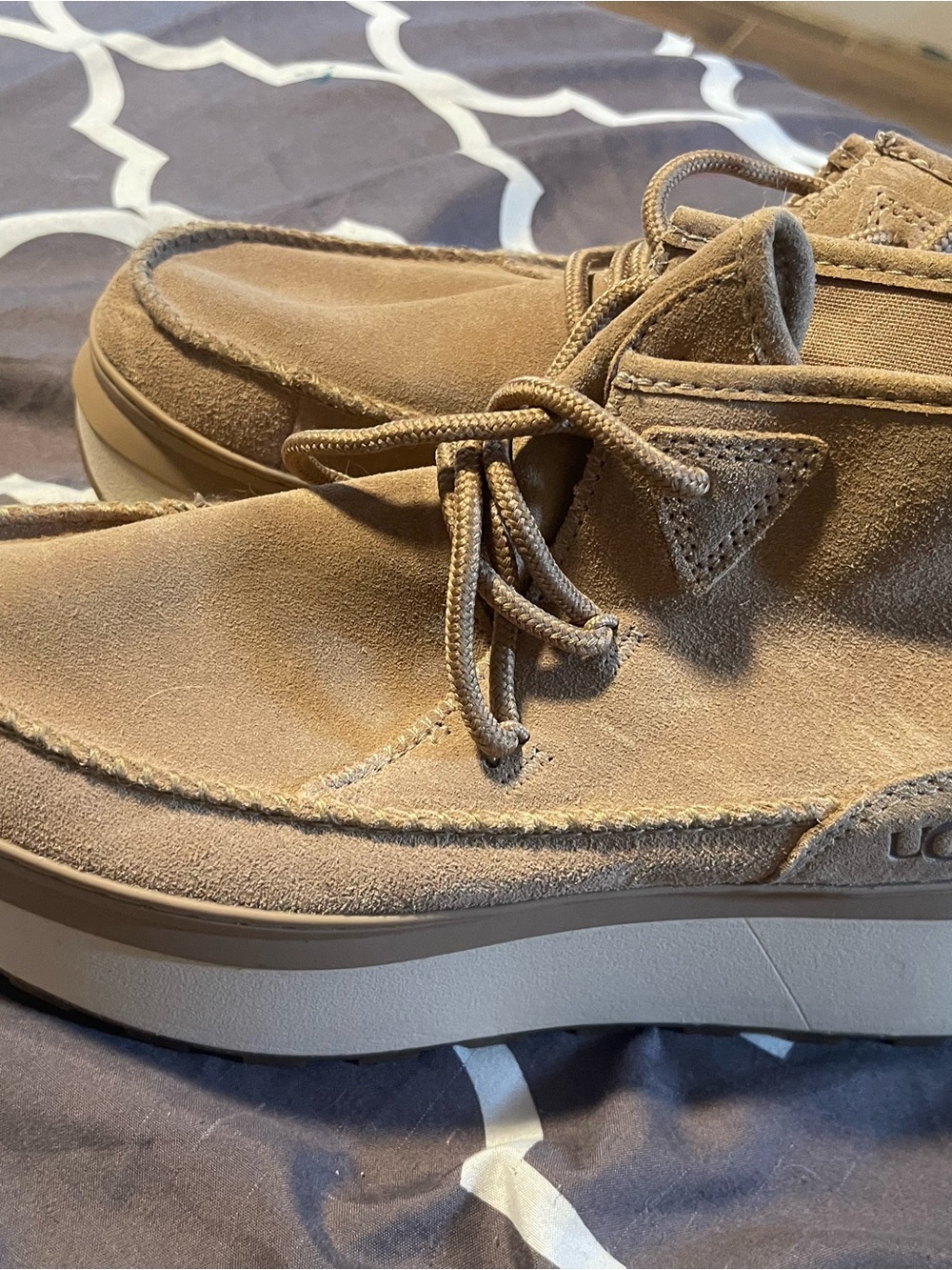 Women’s Suede Chukka Boots in Tan - Casual Lace-Up Comfort